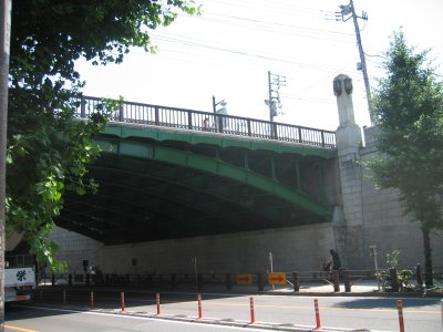 千登世橋(目白通り)を過ぎる。